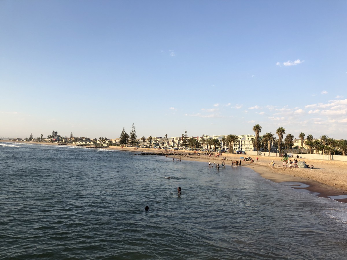 baden in Swakopmund am Strand baden in Swakopmund am Strand