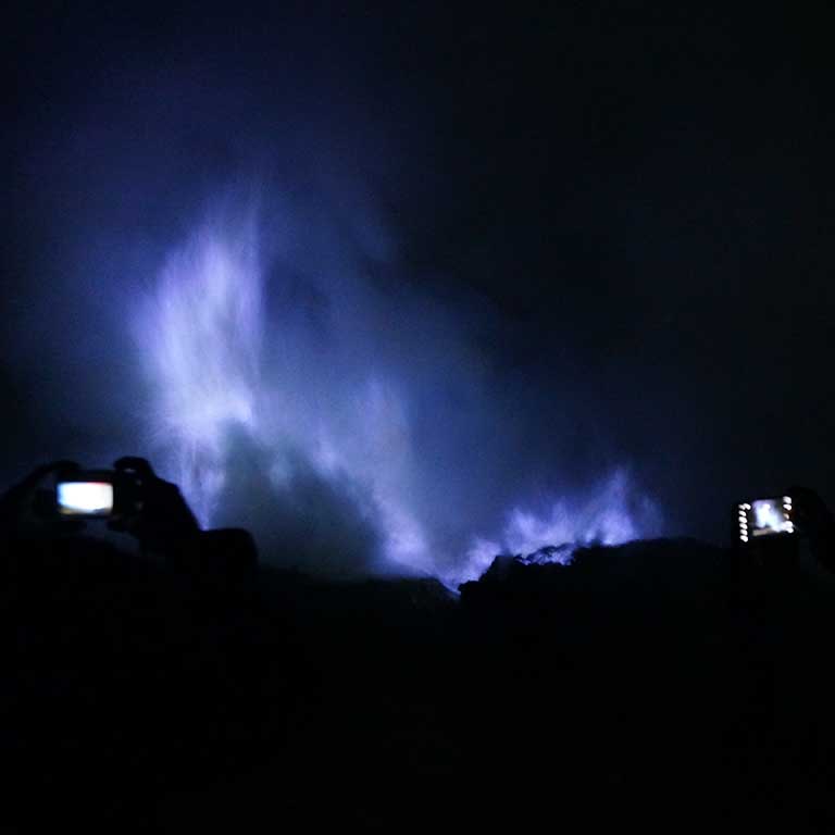 blue fire am Ijen