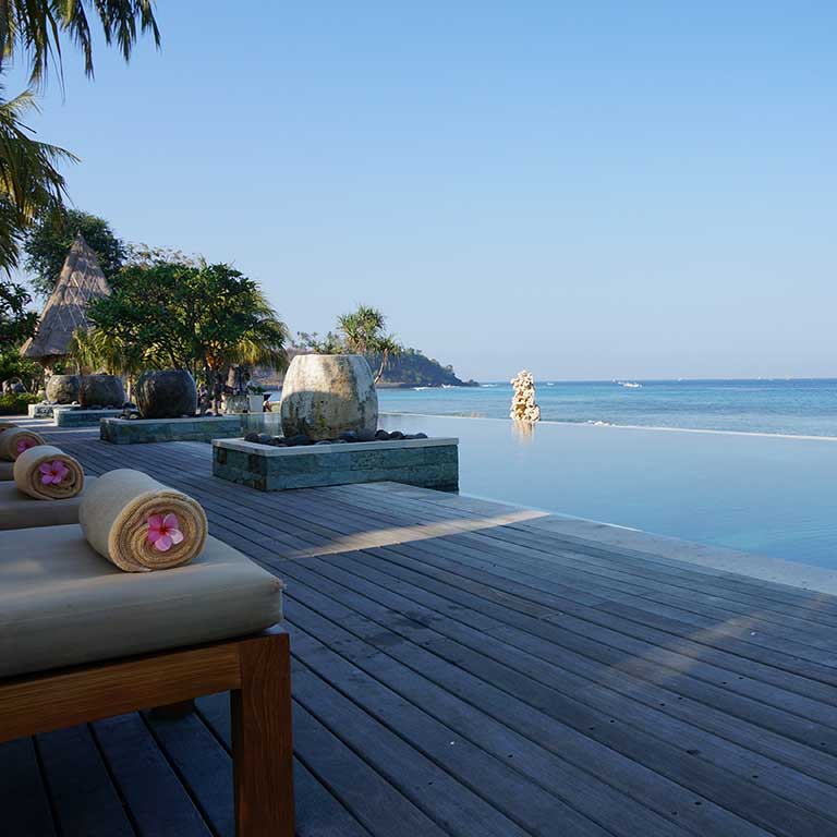 Chillen am Pool und Strand auf Lombok